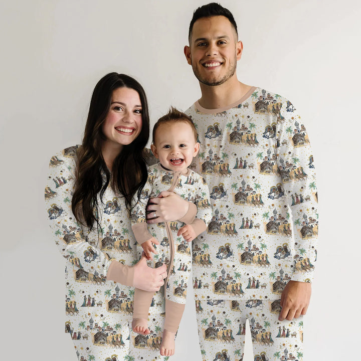 Nativity Christmas Family Matching Family Women Pajama Set
