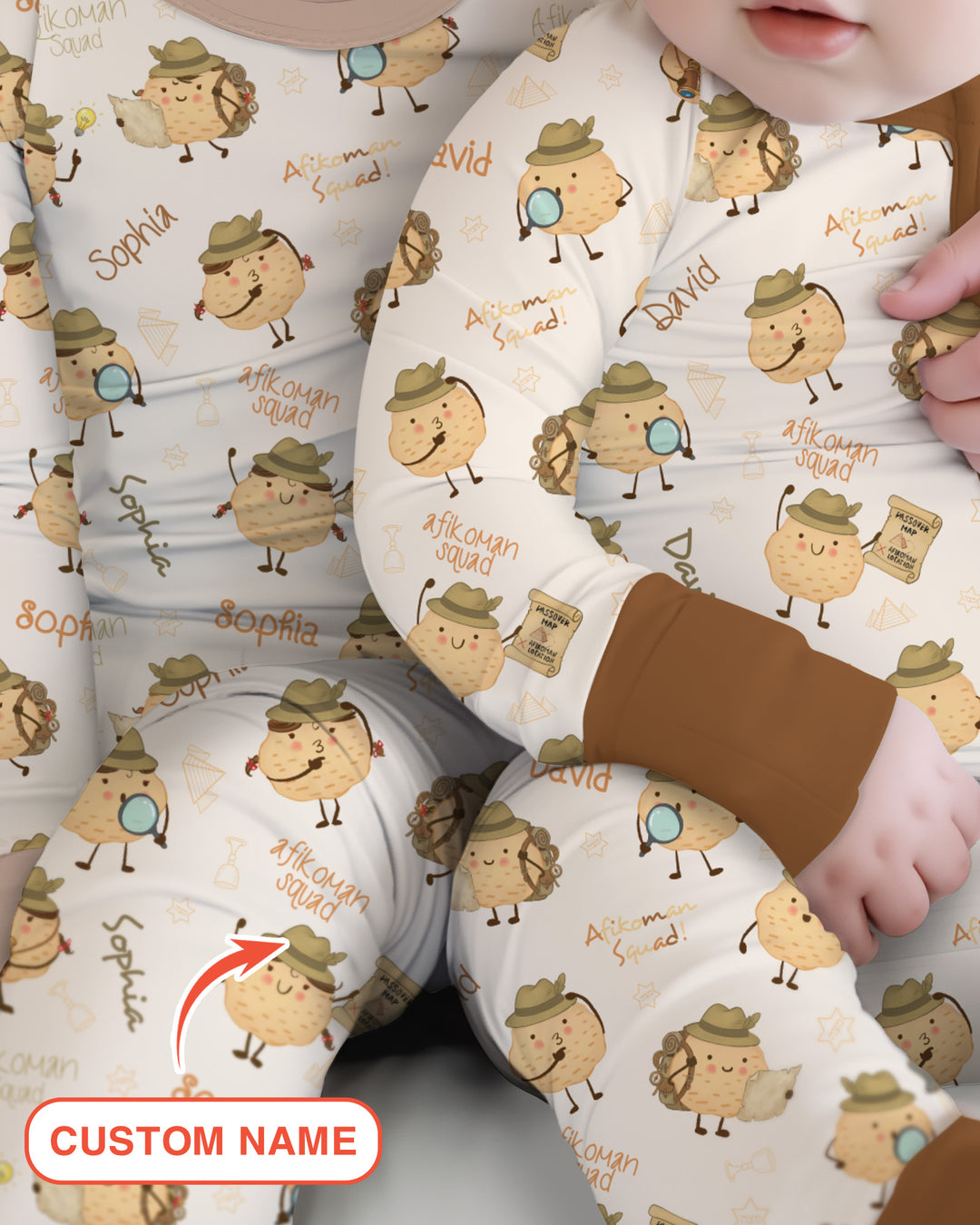 Custom Name Passover Afikoman Convertible Zippy