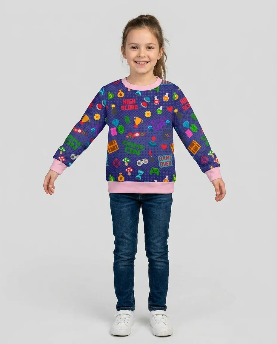 Gamer Mode On Family Matching Bamboo Crewneck Sweatshirt