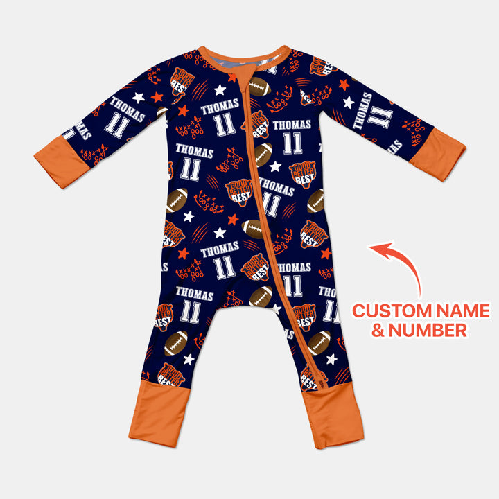 Custom Name Football Good Better Best Convertible Zippy