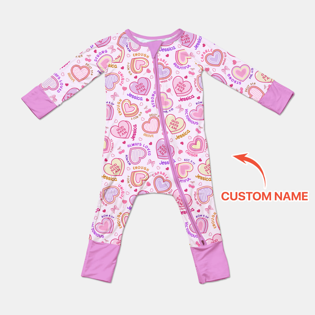 God Says I Am Sweet Heart Matching Mommy & Baby Convertible Zippy