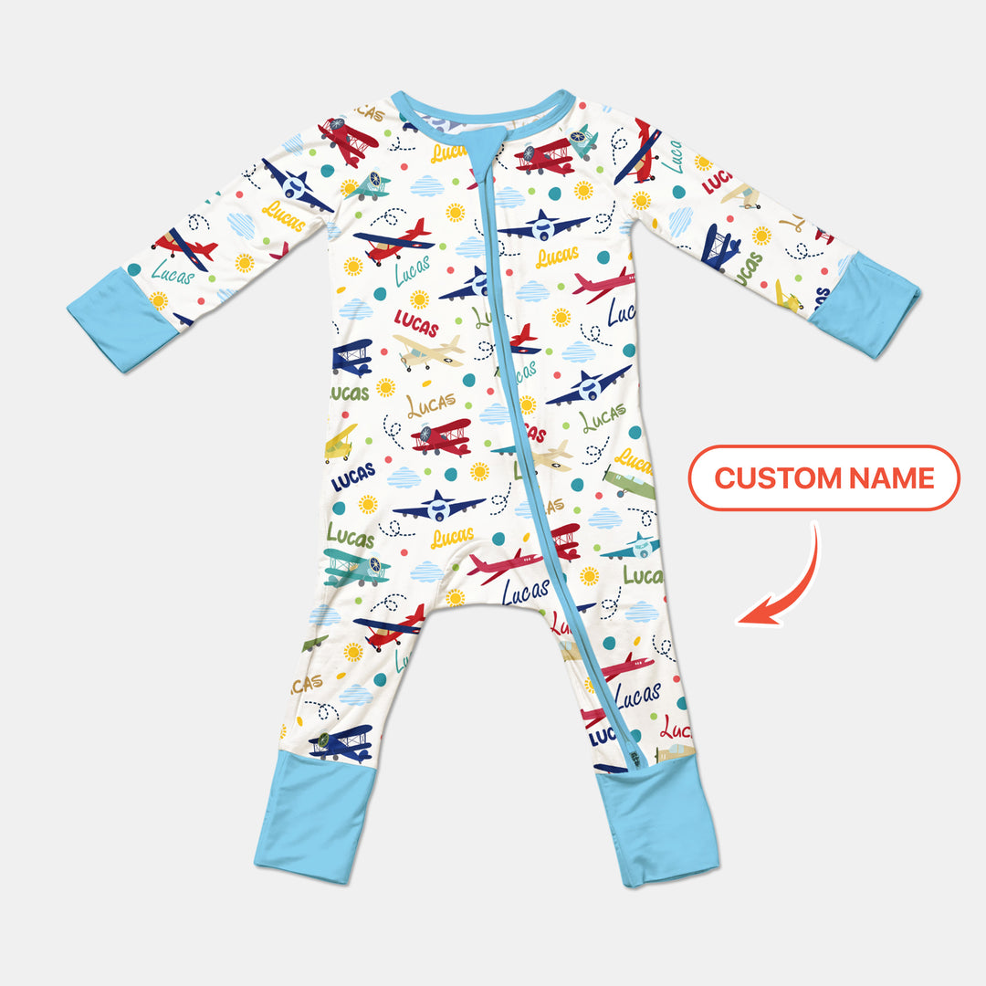 Custom Name Air Transport Convertible Zippy