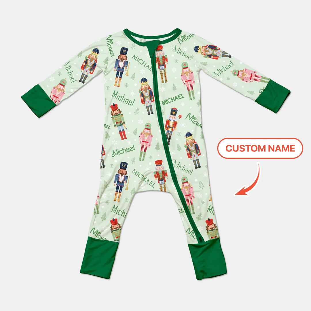 Nutcracker Parade Custom Name Boy Convertible Zippy , Nutcracker Parade Custom Name Boy Convertible Zippy - 0-3M