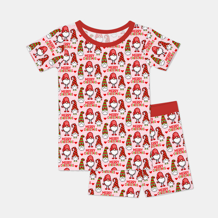 Template Zweiteiliges Pyjama-Set mit kurzen Ärmeln und Shorts