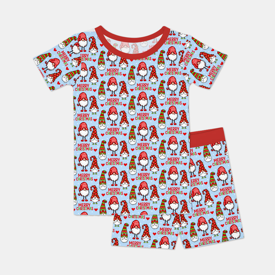 Template Zweiteiliges Pyjama-Set mit kurzen Ärmeln und Shorts