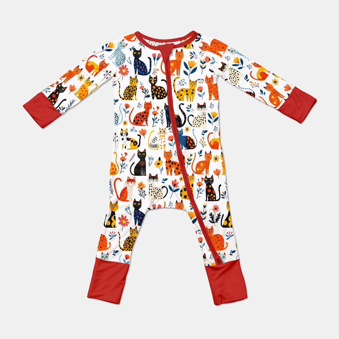 Whimsy Woodland Cats Convertible Zippy