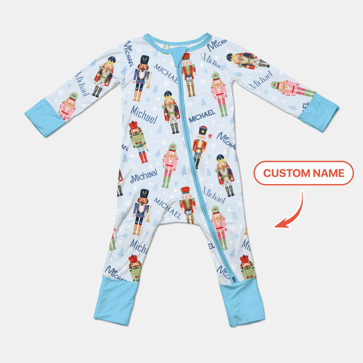 Nutcracker Parade Custom Name Boy Convertible Zippy , Nutcracker Parade Custom Name Boy Convertible Zippy - 0-3M