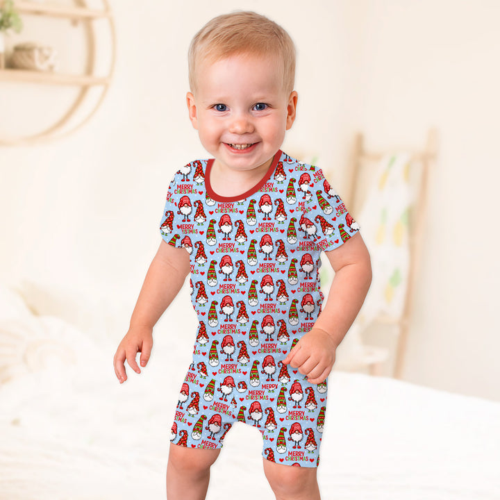 Template Zweiteiliges Pyjama-Set mit kurzen Ärmeln und Shorts