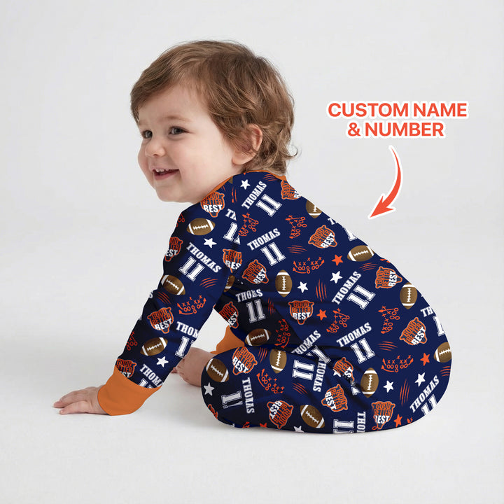 Custom Name Football Good Better Best Convertible Zippy