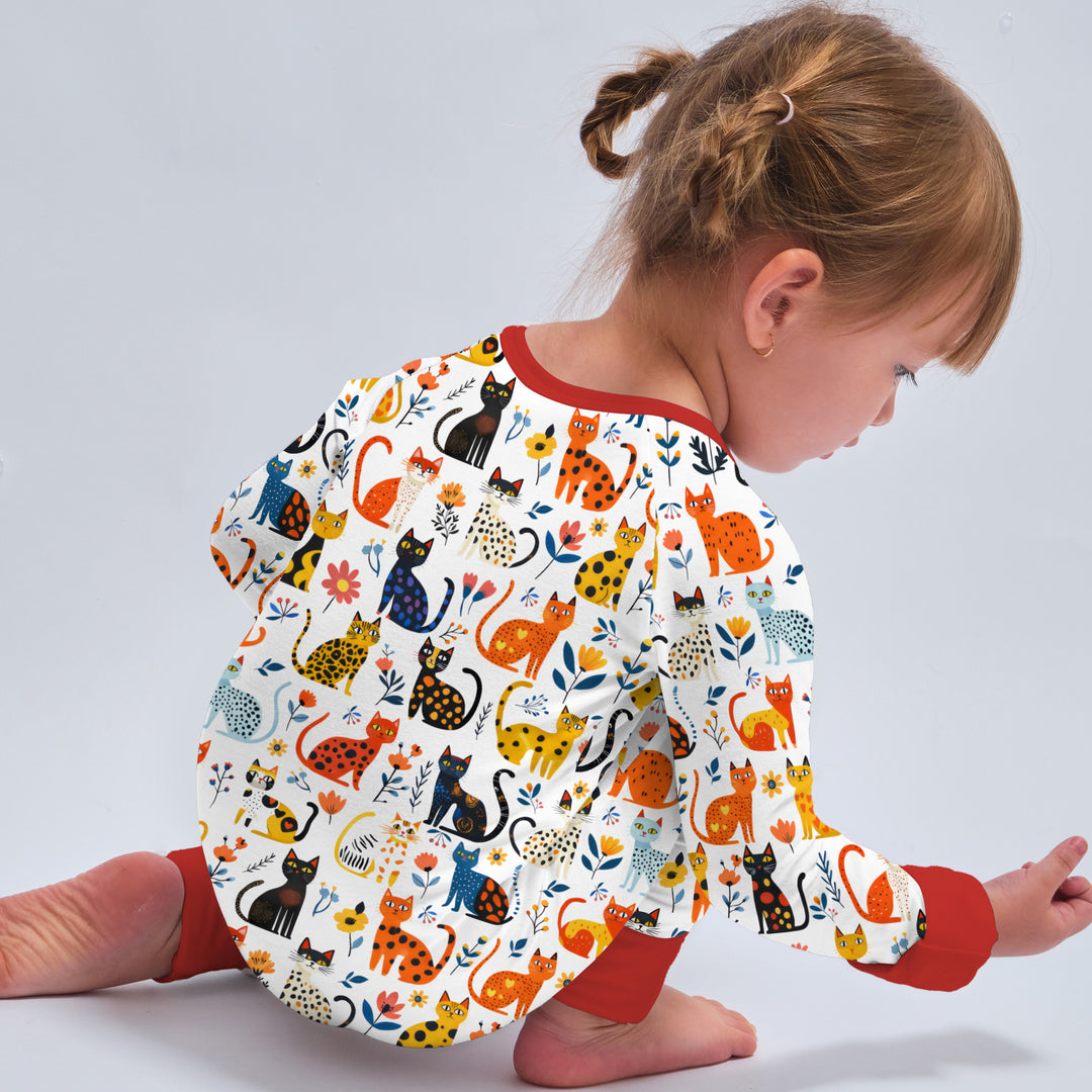 Whimsy Woodland Cats Convertible Zippy