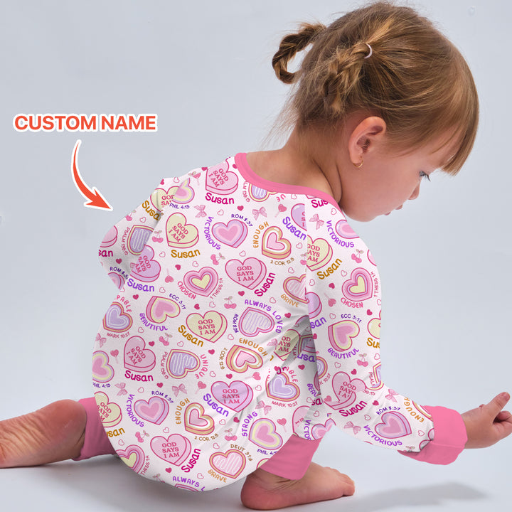 God Says I Am Sweet Heart Matching Mommy & Baby Convertible Zippy