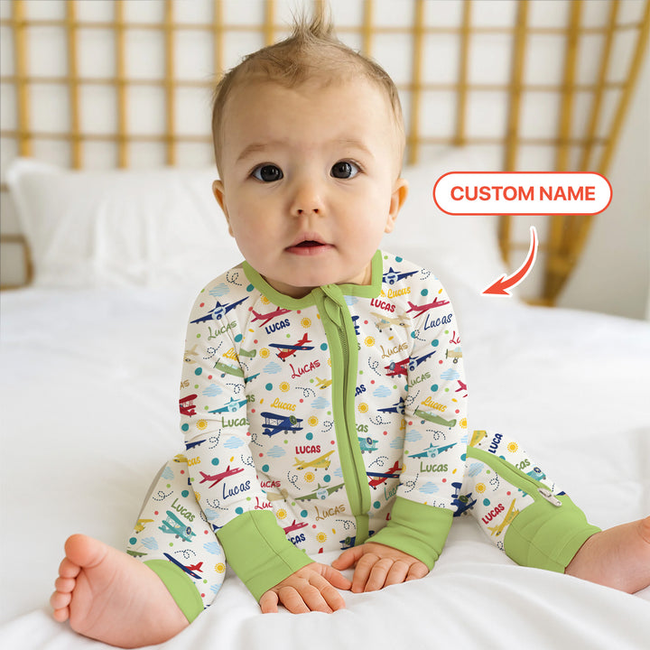 Custom Name Air Transport Convertible Zippy