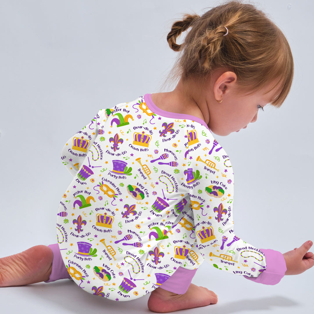 Mardi Gras Family Matching Convertible Zippy