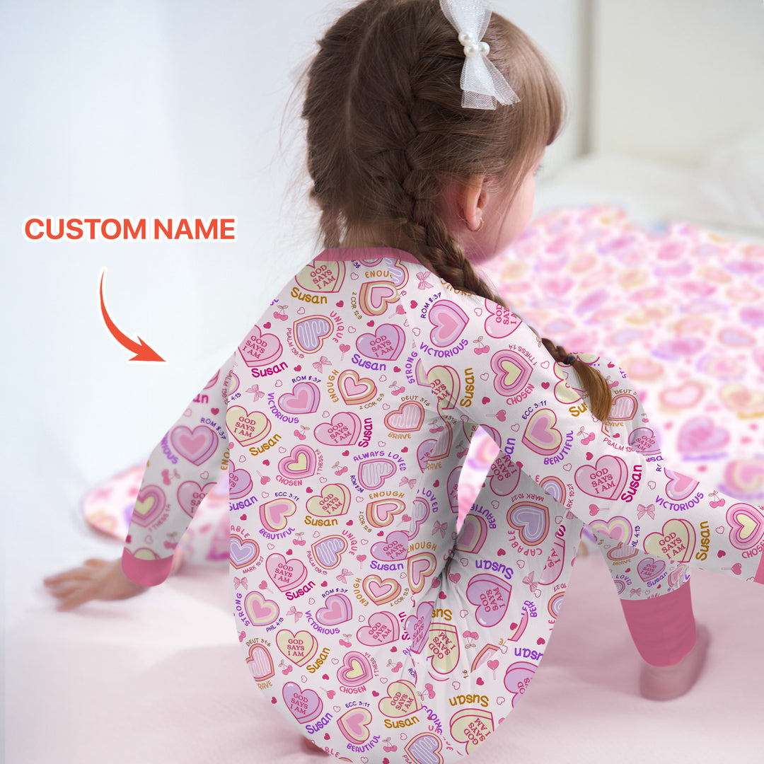 God Says I Am Sweet Heart Matching Mommy & Baby Convertible Zippy