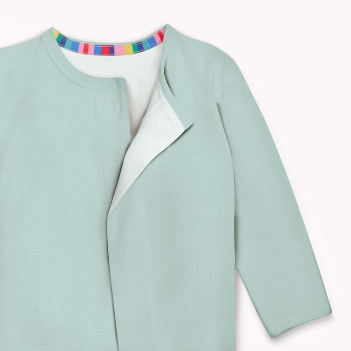 Sage Magnetic Footie Romper