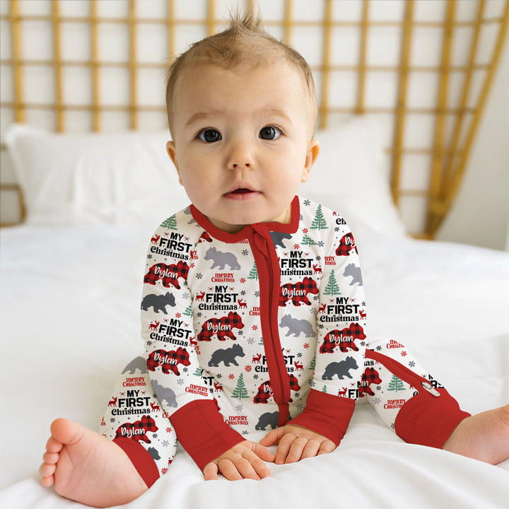 Gerippte Babykleidung mit individuellem Foto - Weich &amp; Skizzenhaft