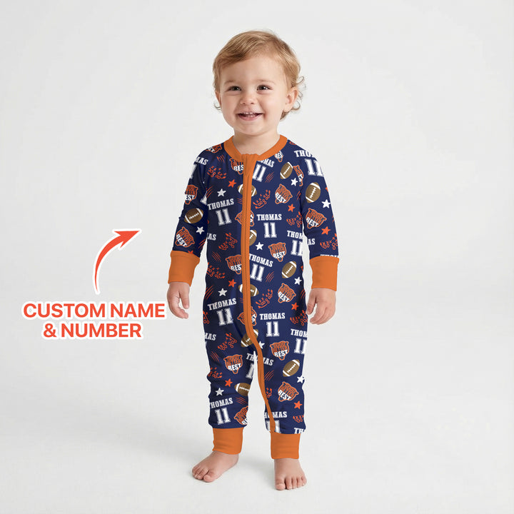 Custom Name Football Good Better Best Convertible Zippy