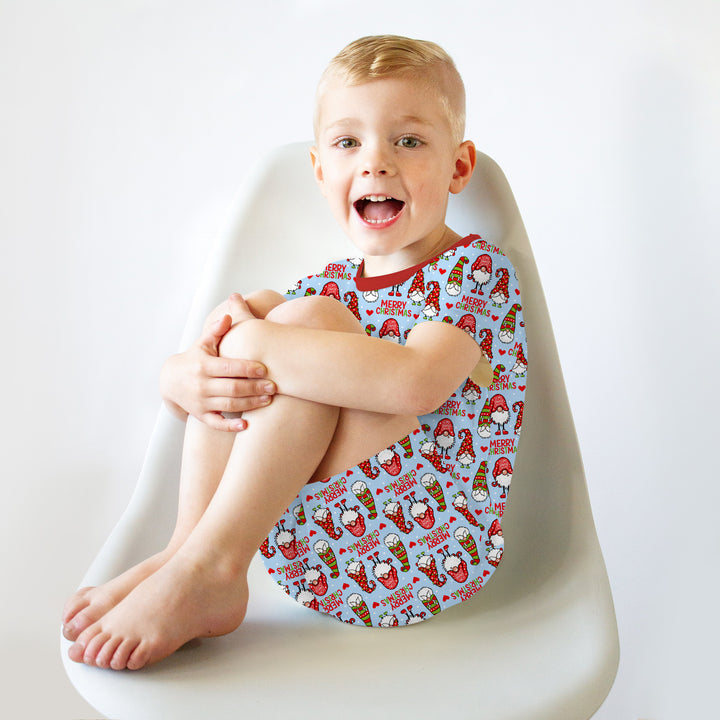 Template Zweiteiliges Pyjama-Set mit kurzen Ärmeln und Shorts