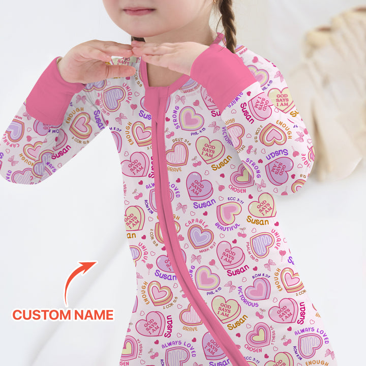 God Says I Am Sweet Heart Matching Mommy & Baby Convertible Zippy