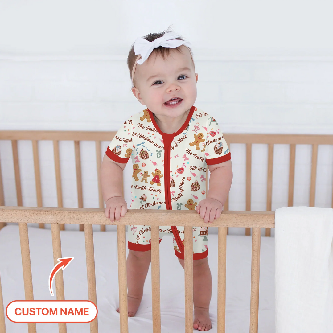 Custom Name Family Gingerbread Shorty Zippy