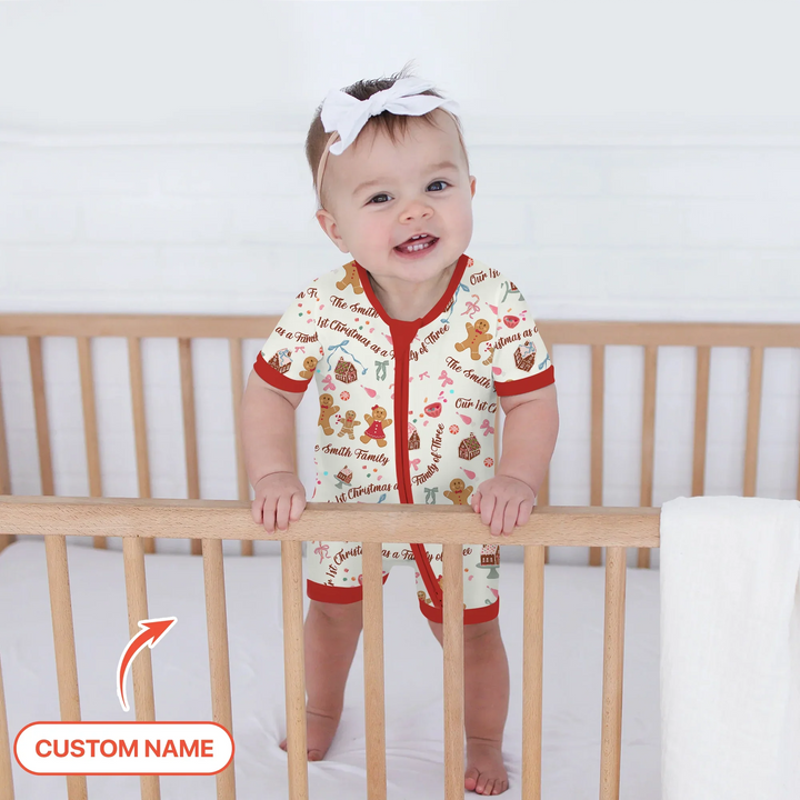 Custom Name Family Gingerbread Shorty Zippy