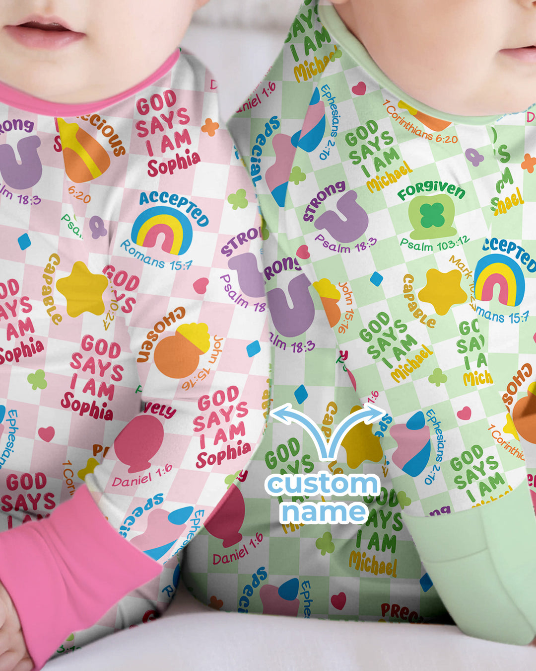 God Says I Am St. Patrick’s Day Custom Name Family Matching Convertible Zippy