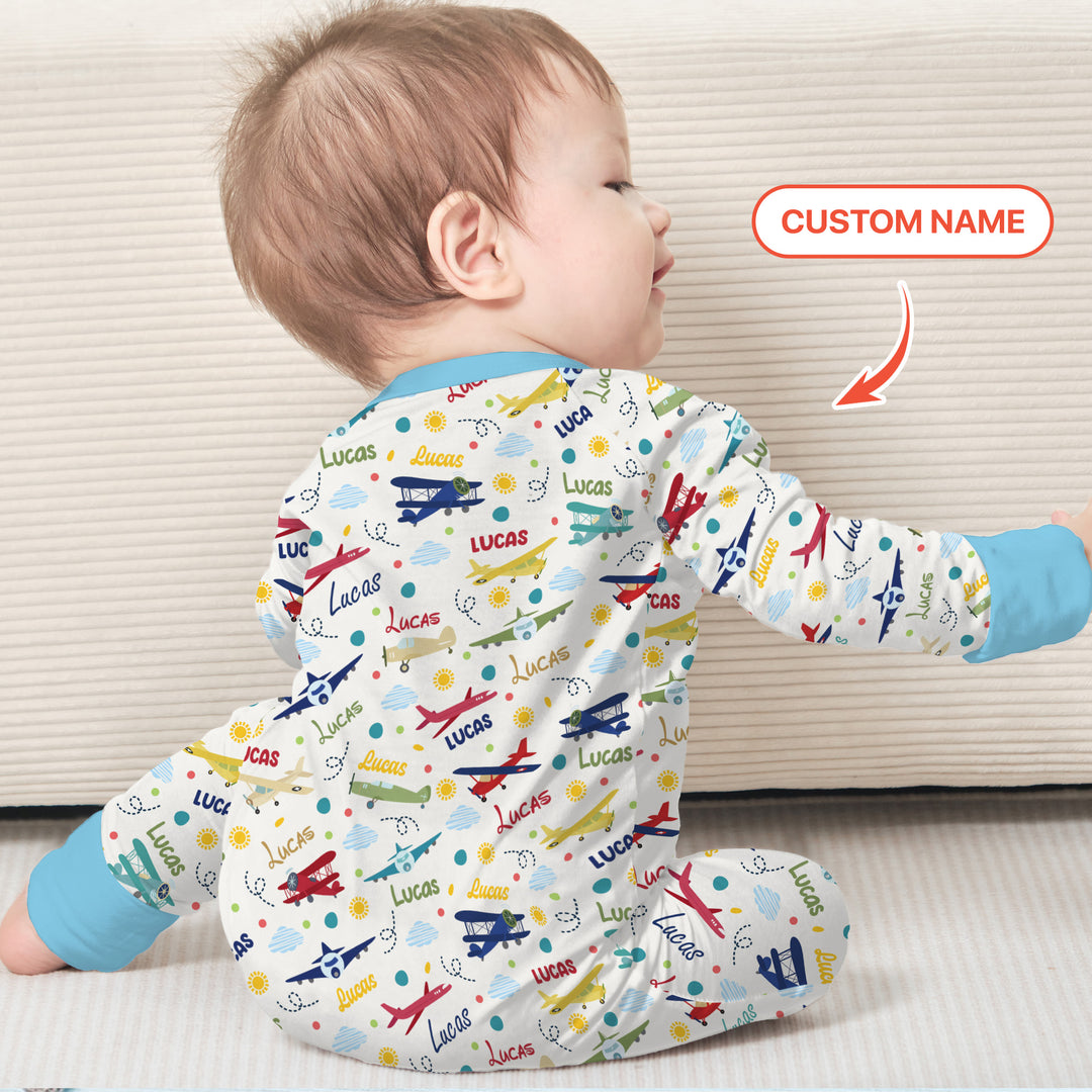 Custom Name Air Transport Convertible Zippy