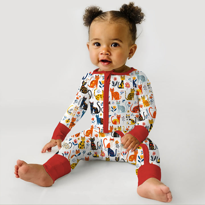 Whimsy Woodland Cats Convertible Zippy