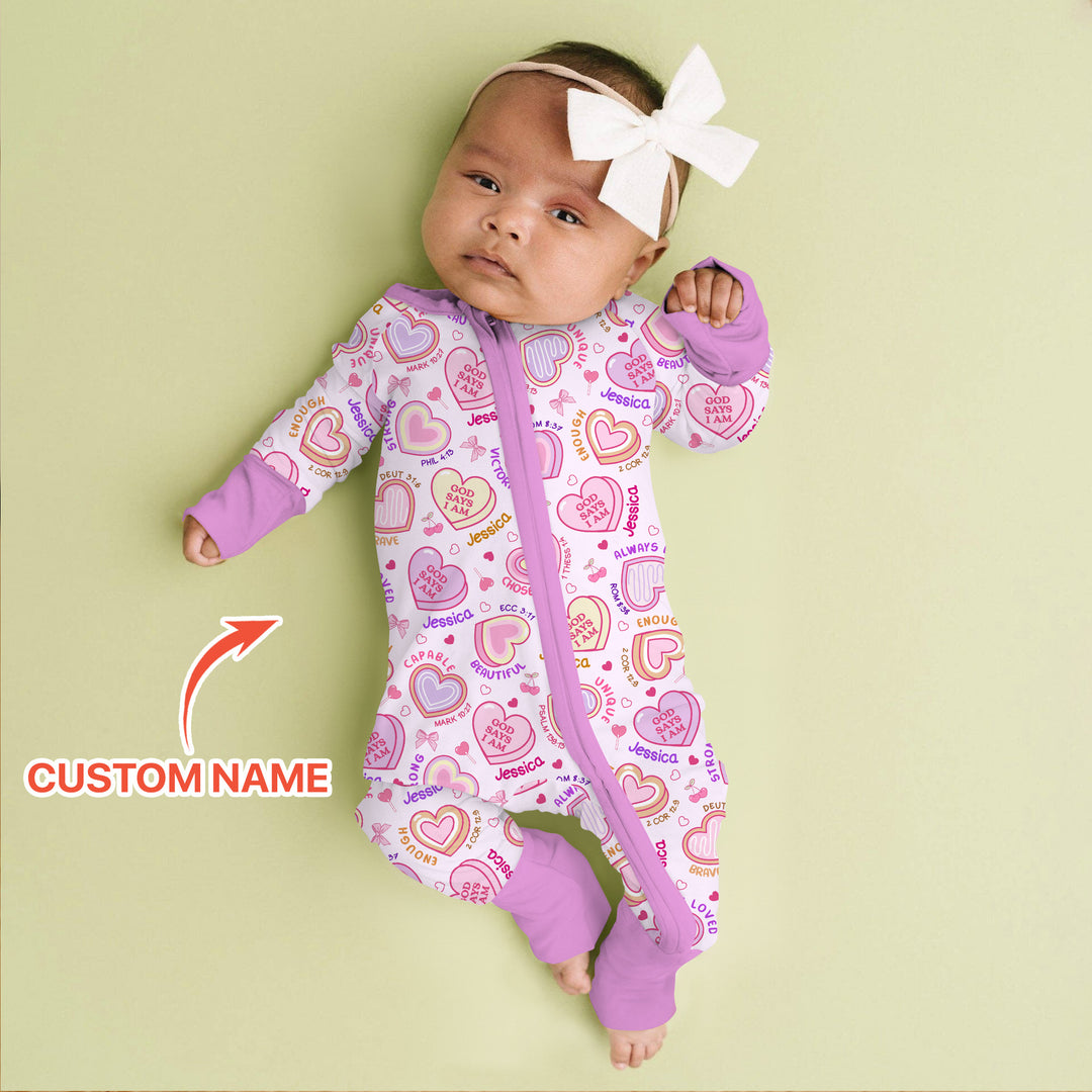 God Says I Am Sweet Heart Matching Mommy & Baby Convertible Zippy