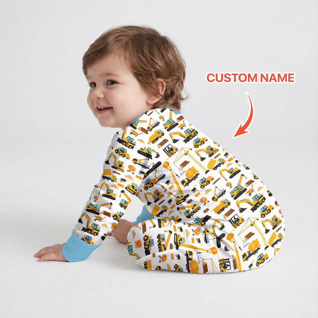 Custom Name Construction Initials Convertible Zippy