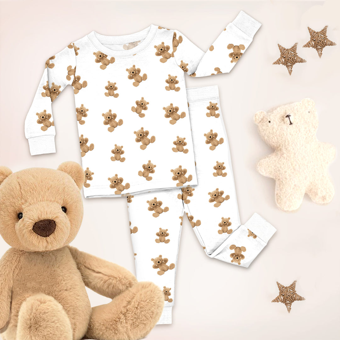 Honey Teddy Bear Bamboo Pajama for Baby