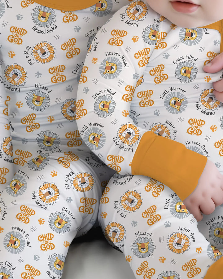 A Child Of God Boy Bamboo Two Piece Long Sleeve Pajama Set