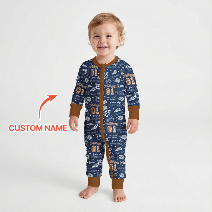 Custom Name Football Game Day Convertible Zippy