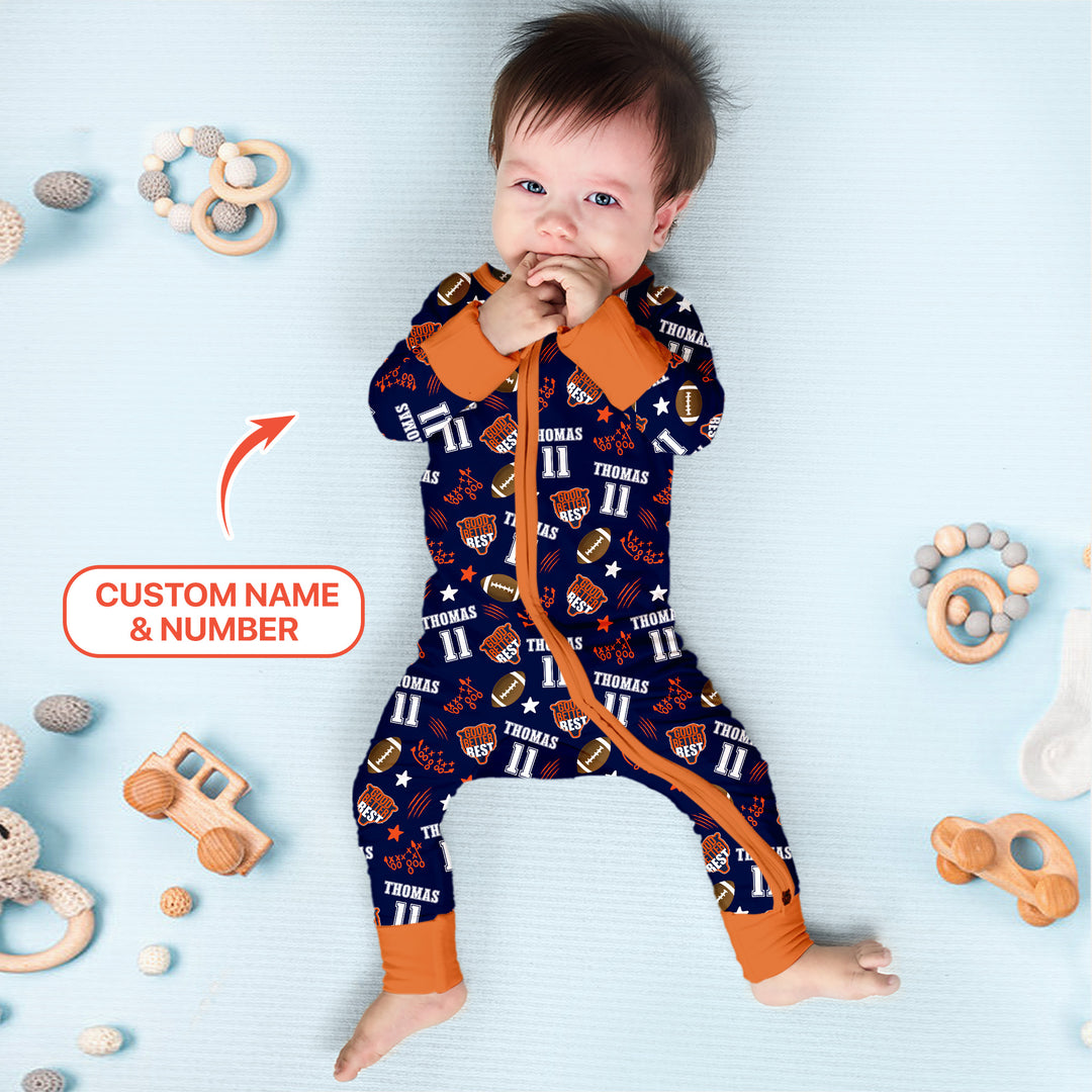 Custom Name Football Good Better Best Convertible Zippy