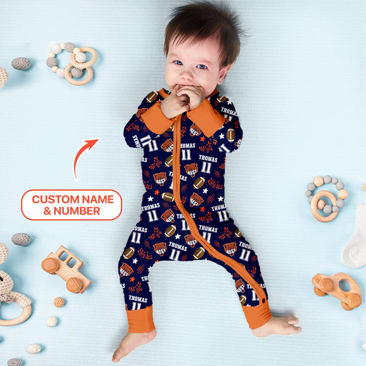 Custom Name Football Good Better Best Convertible Zippy