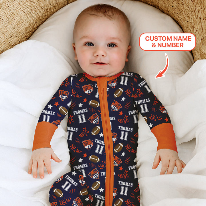 Custom Name Football Good Better Best Convertible Zippy