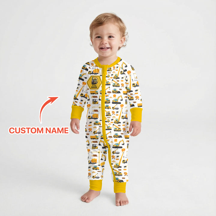 Custom Name Construction Initials Convertible Zippy