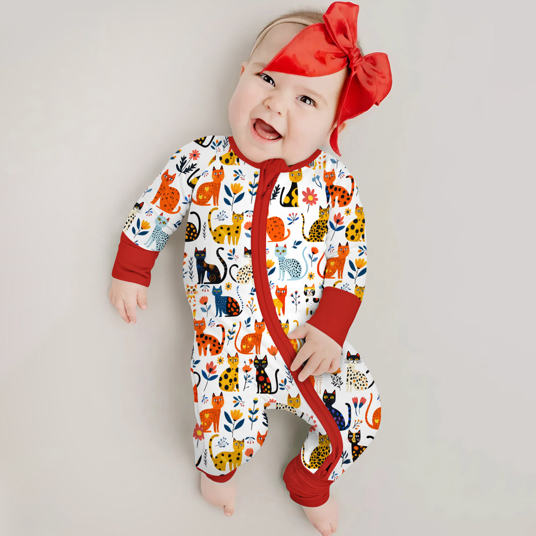 Whimsy Woodland Cats Convertible Zippy