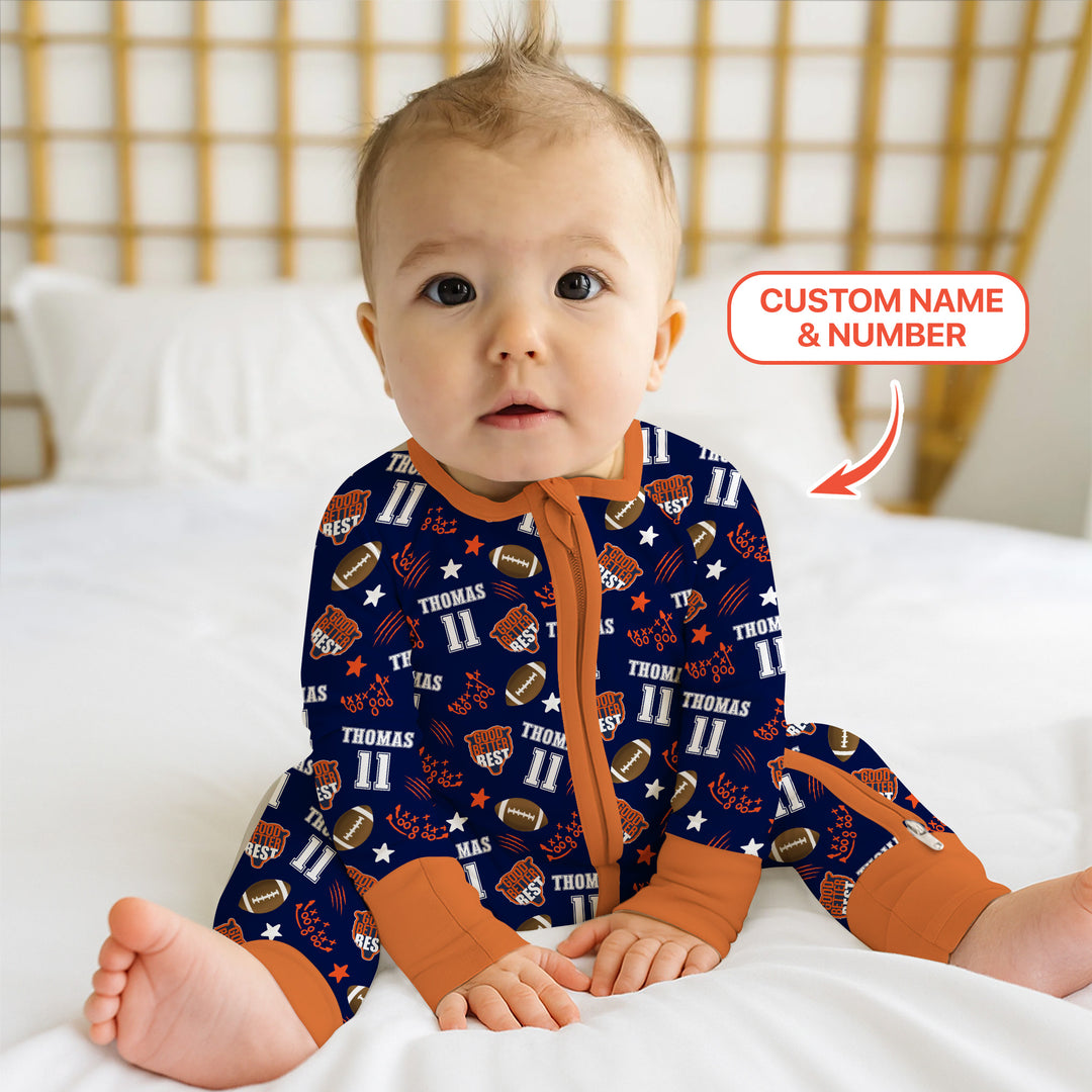 Custom Name Football Good Better Best Convertible Zippy