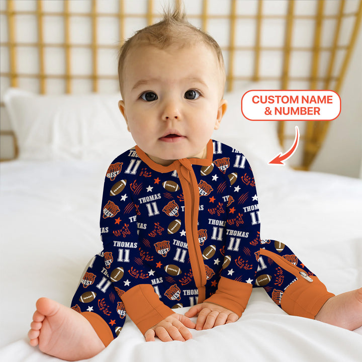 Custom Name Football Good Better Best Convertible Zippy