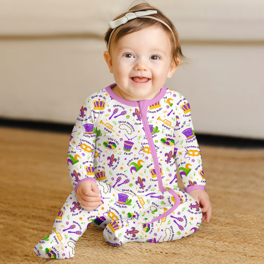 Mardi Gras Family Matching Convertible Zippy