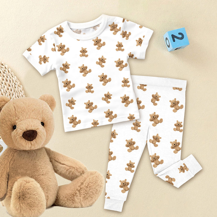 Honey Teddy Bear Bamboo Pajama for Baby