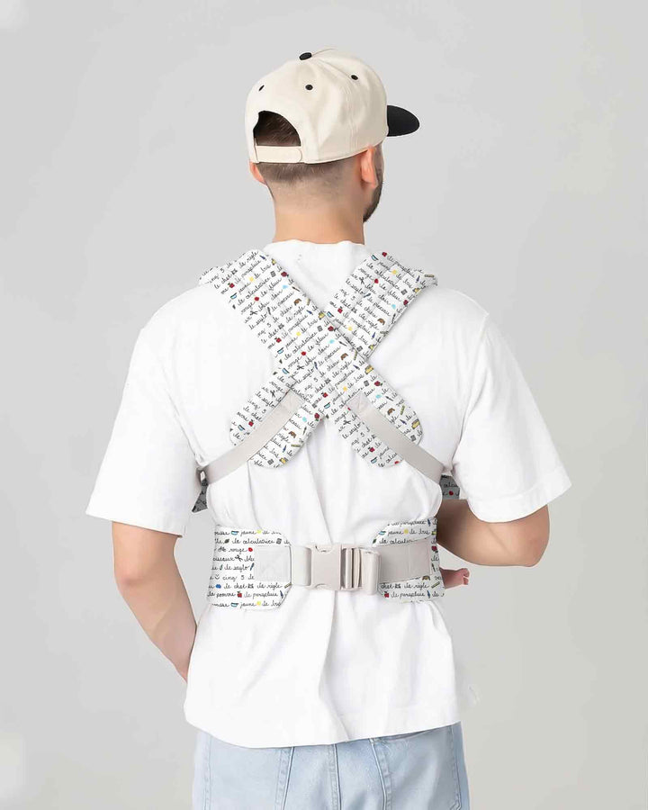Plantilla de mochila portabebés