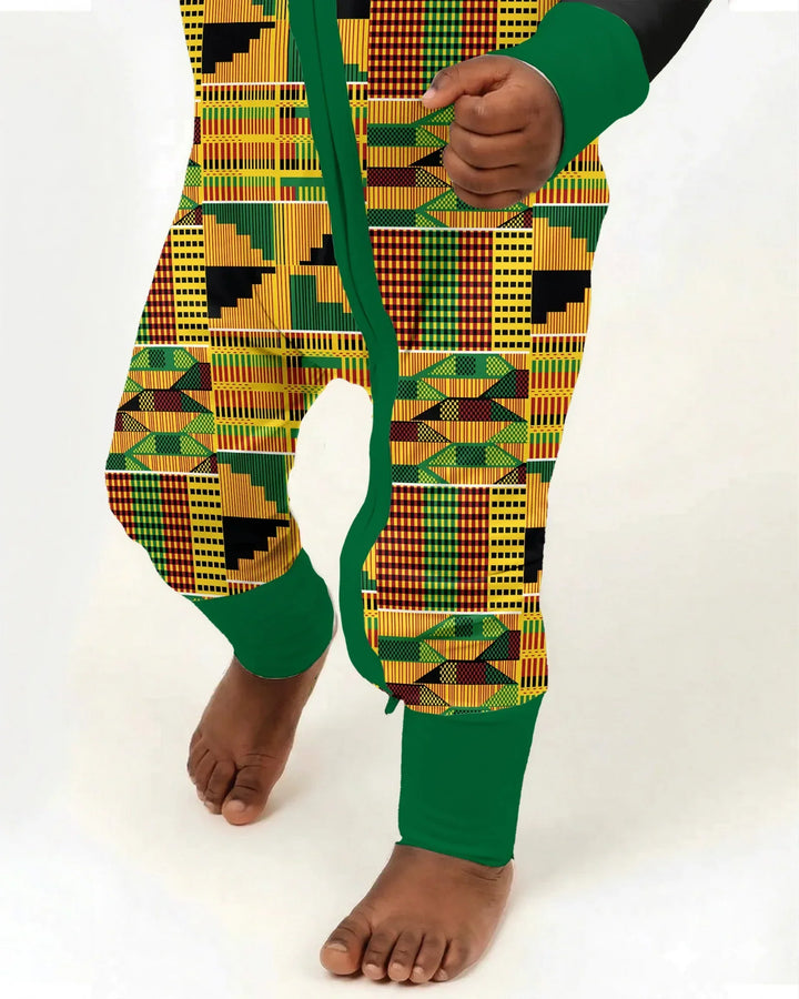 Kente Vibes Family Matching Bamboo Convertible Zippy