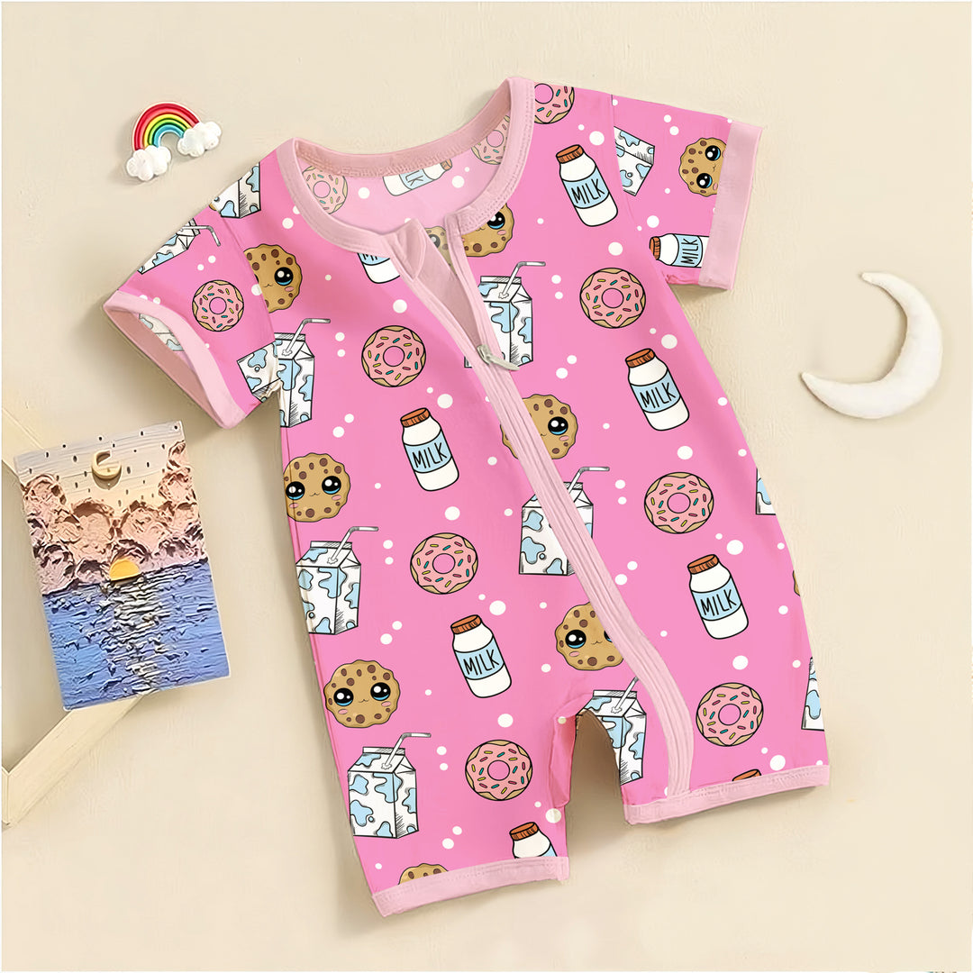 Pink Cookies & Milk Bamboo Outfit for Baby – Adorable and Cozy