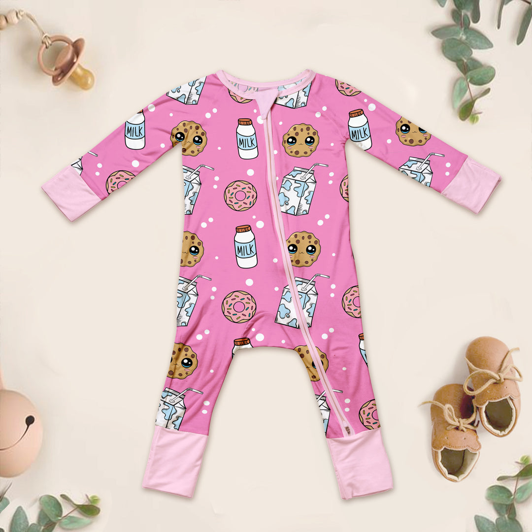 Pink Cookies & Milk Bamboo Outfit for Baby – Adorable and Cozy