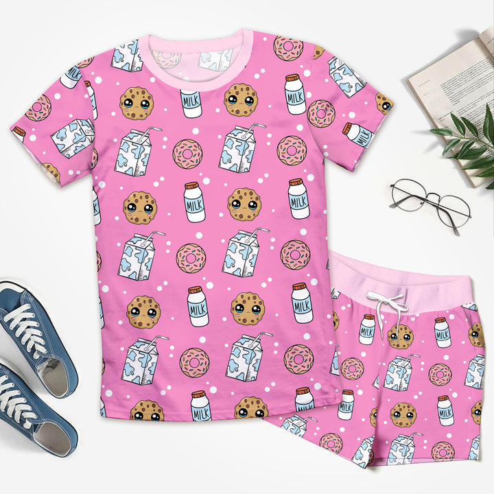 Pink Cookies & Milk Bamboo Outfit for Men – Stylish and Relaxing