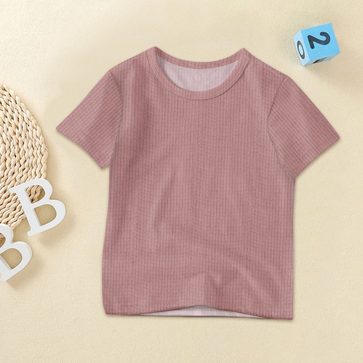 Dusty Pink Ribbed Bamboo Baby Clothing – Soft and Elegant