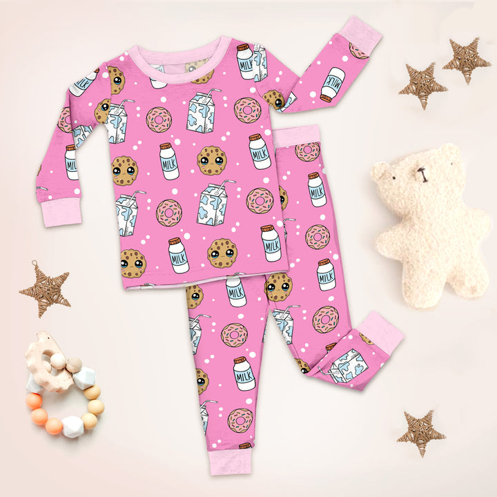 Pink Cookies & Milk Bamboo Outfit for Baby – Adorable and Cozy