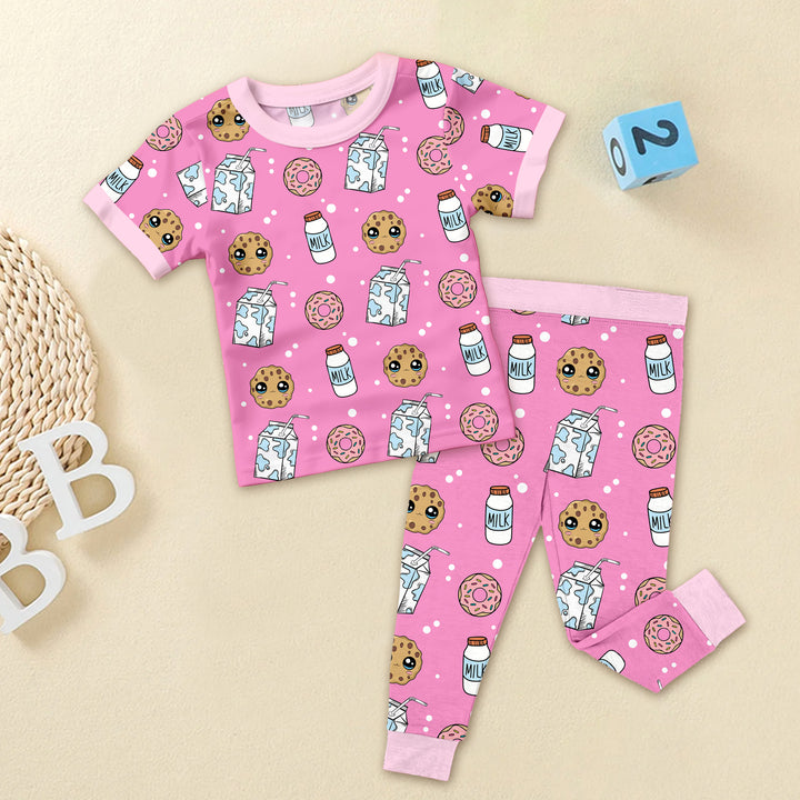 Pink Cookies & Milk Bamboo Outfit for Baby – Adorable and Cozy